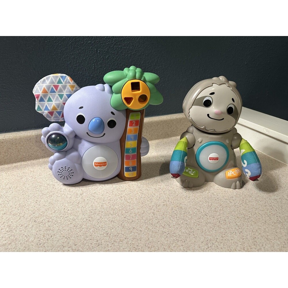 Fisher-Price Linkimals Musical Light-Up Sloth and Koala Toys